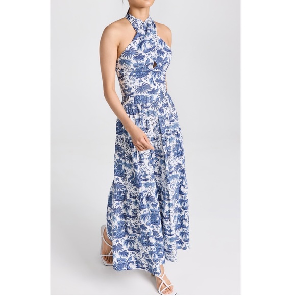 STAUD SEA SEA SKIRT BLUE TOILE size 0 NEW - Picture 14 of 15